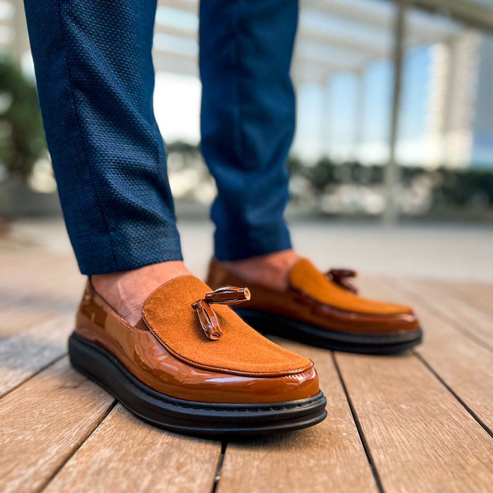 Mens Classic Shoes Tan 002